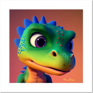 Baby Dinosaur Dino Bambino - Hunter Posters and Art